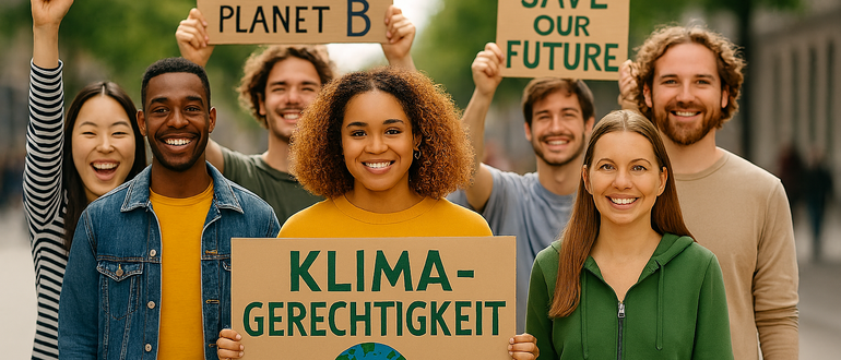 KI-Bild zur Klimagerechtigkeit